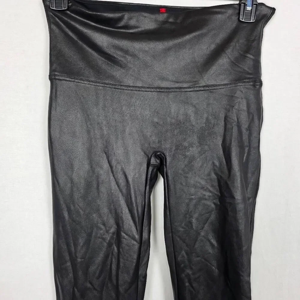 Spanx Faux Leather Leggings Black Women’s XL
